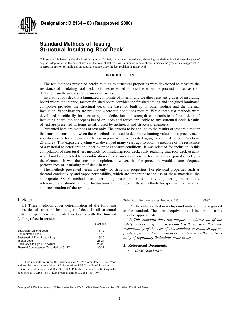 ASTM D2164 - 83 (2000).pdf_第1页