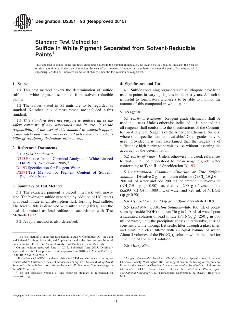ASTM D2351 - 90 (2015).pdf_第1页