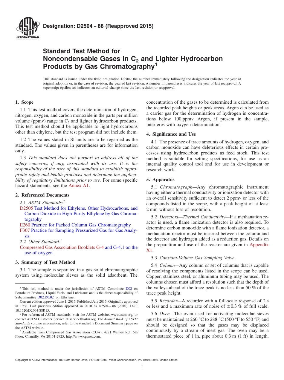 ASTM D2504 - 88 (2015).pdf_第1页