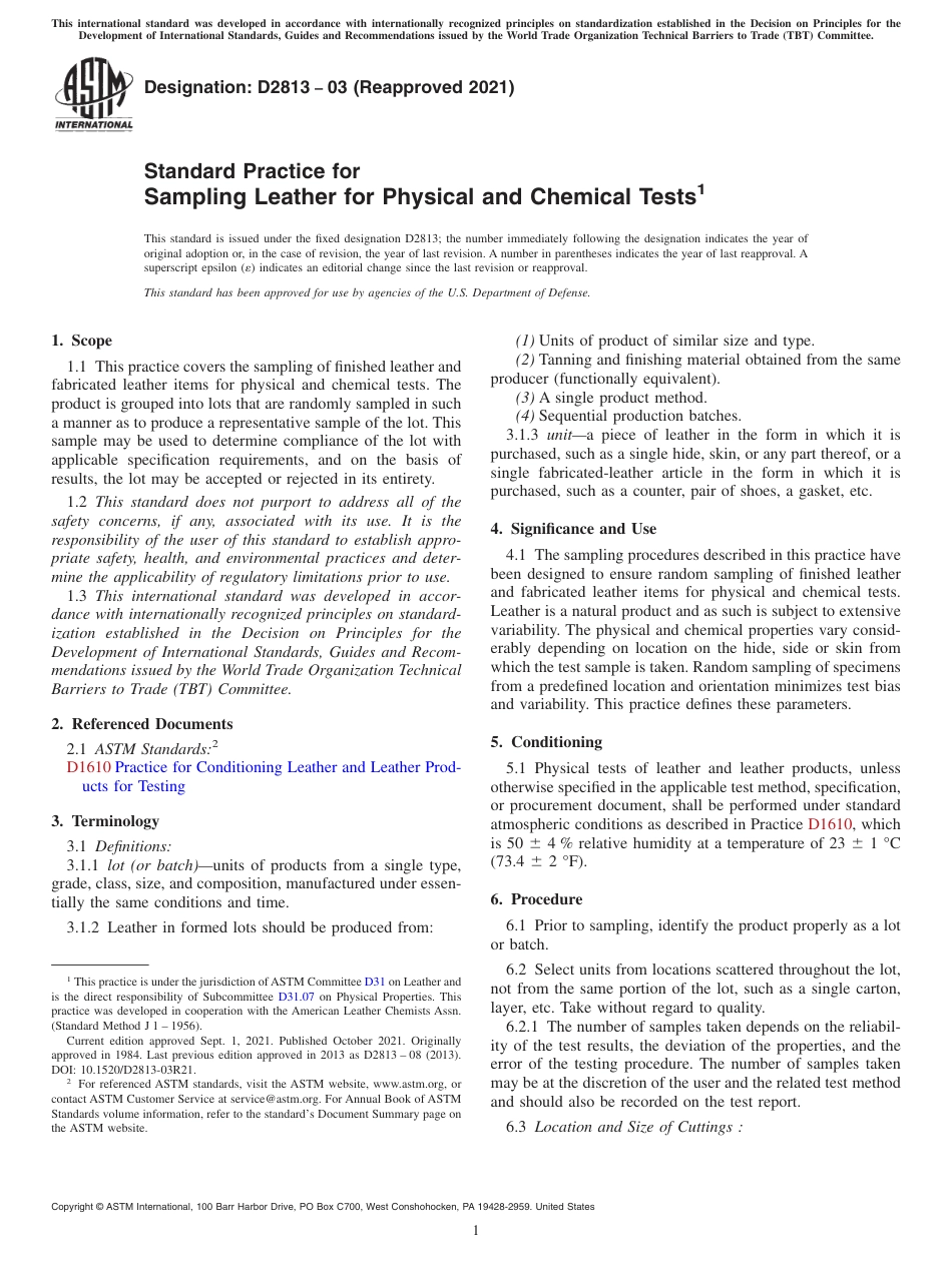ASTM D2813 - 03 (2021).pdf_第1页
