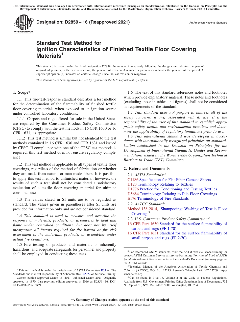 ASTM D2859 - 16 (2021).pdf_第1页