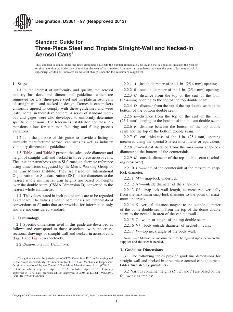 ASTM D3061 - 97 (2013).pdf_第1页
