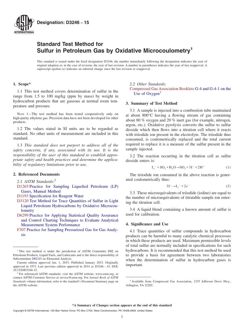 ASTM D3246 - 15.pdf_第1页