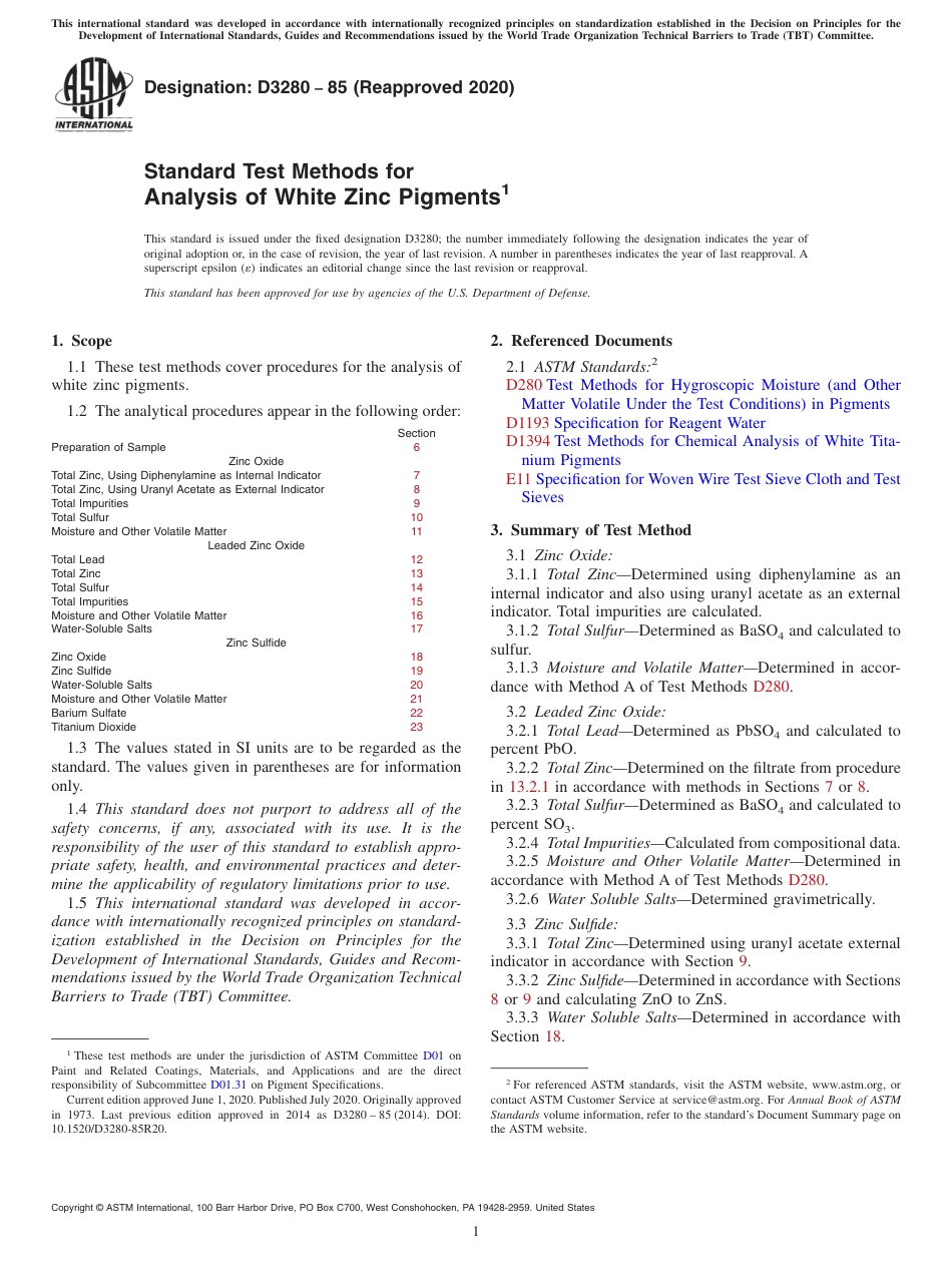 ASTM D3280 - 85 (2020).pdf_第1页