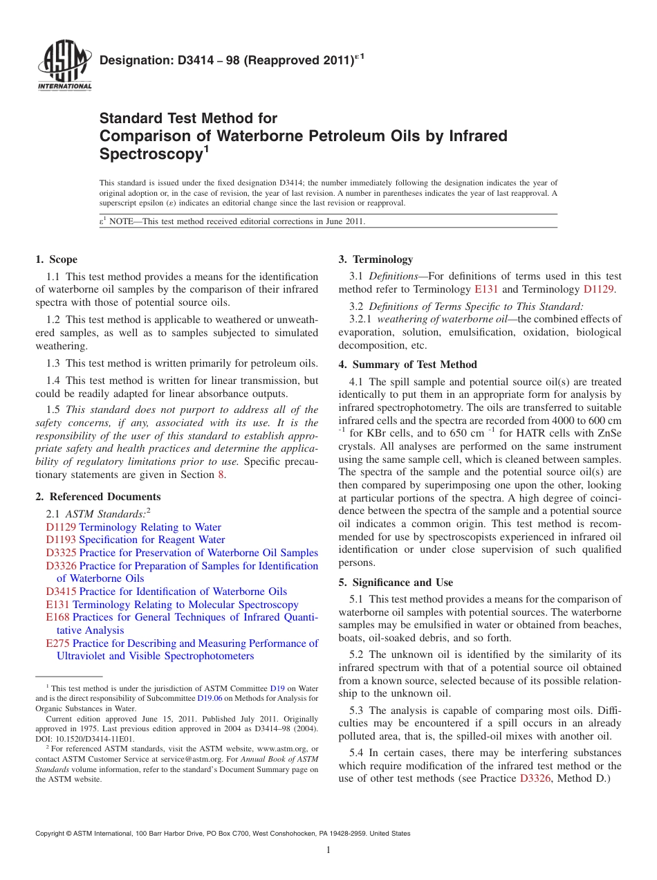 ASTM D3414 - 98 (2011)e1.pdf_第1页