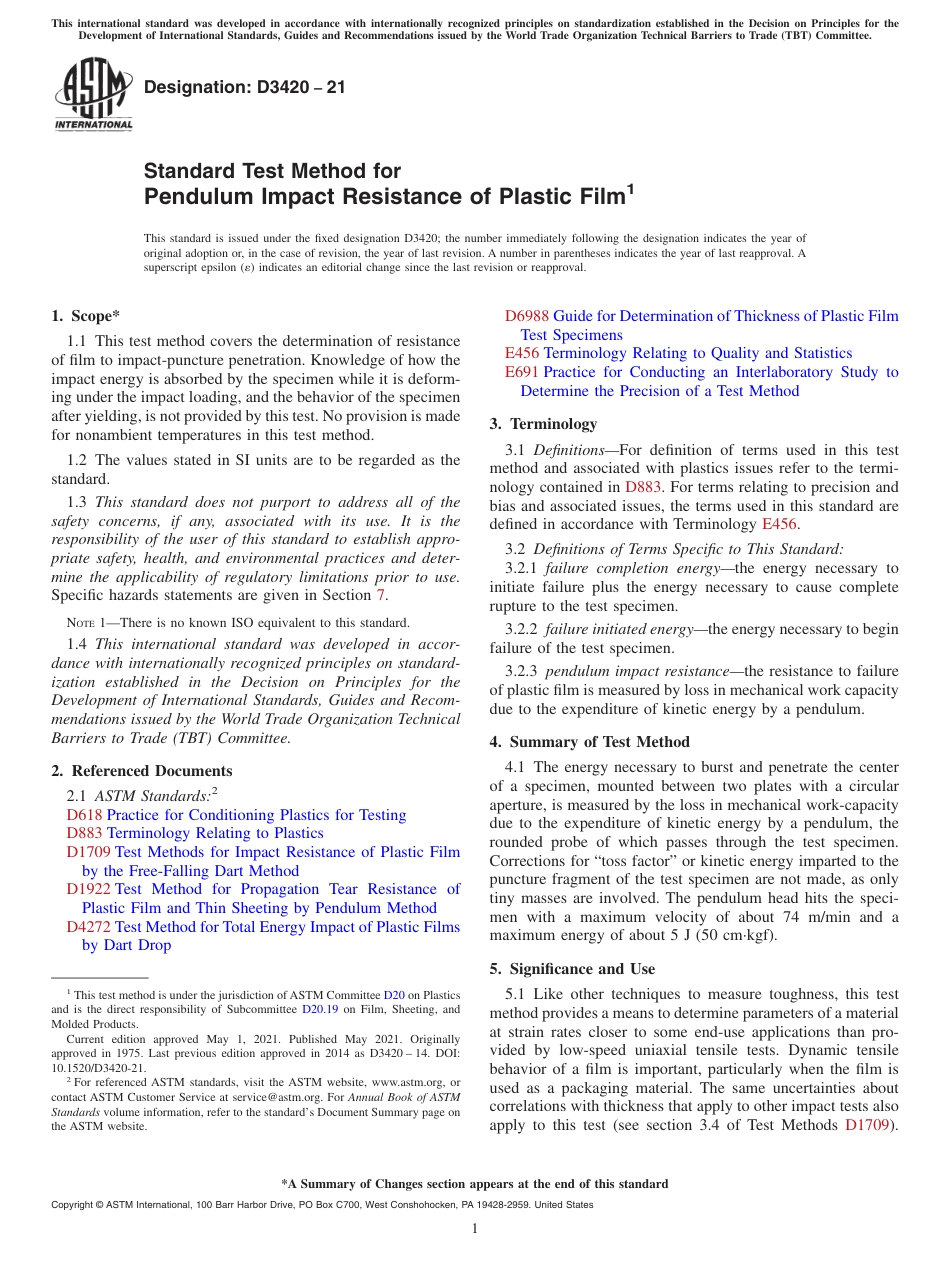 ASTM D3420 - 21.pdf_第1页