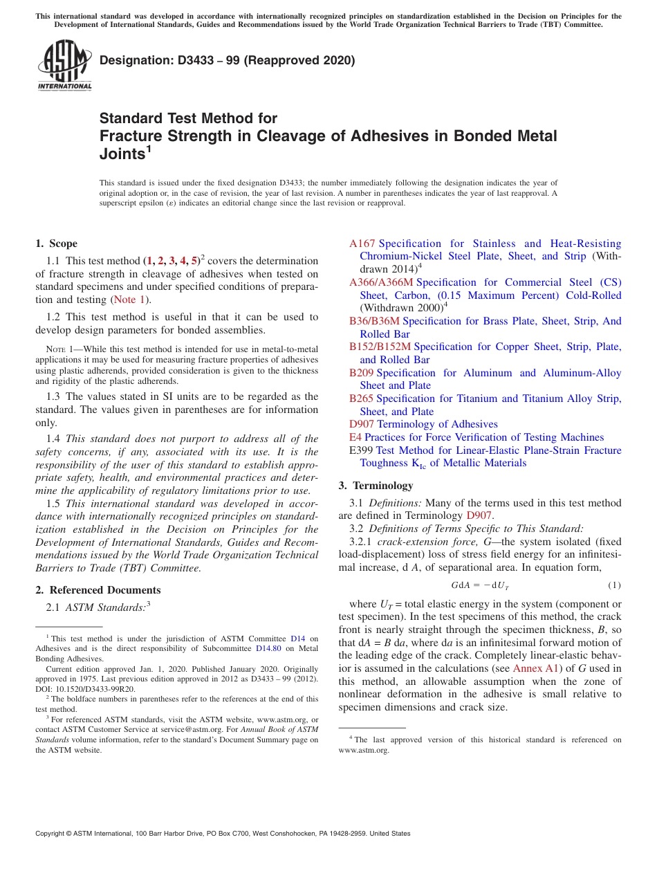 ASTM D3433 - 99 (2020).pdf_第1页