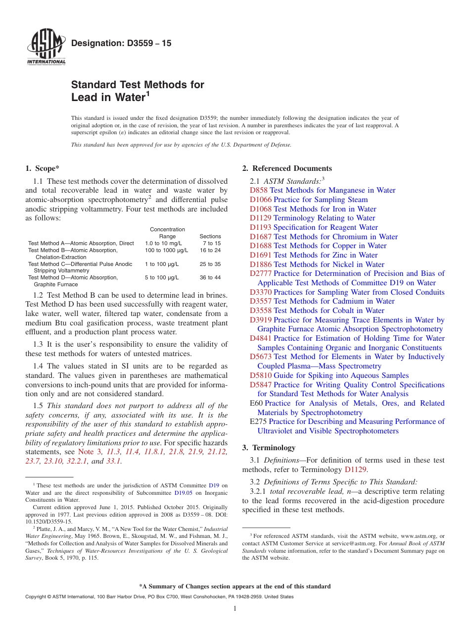 ASTM D3559 - 15.pdf_第1页