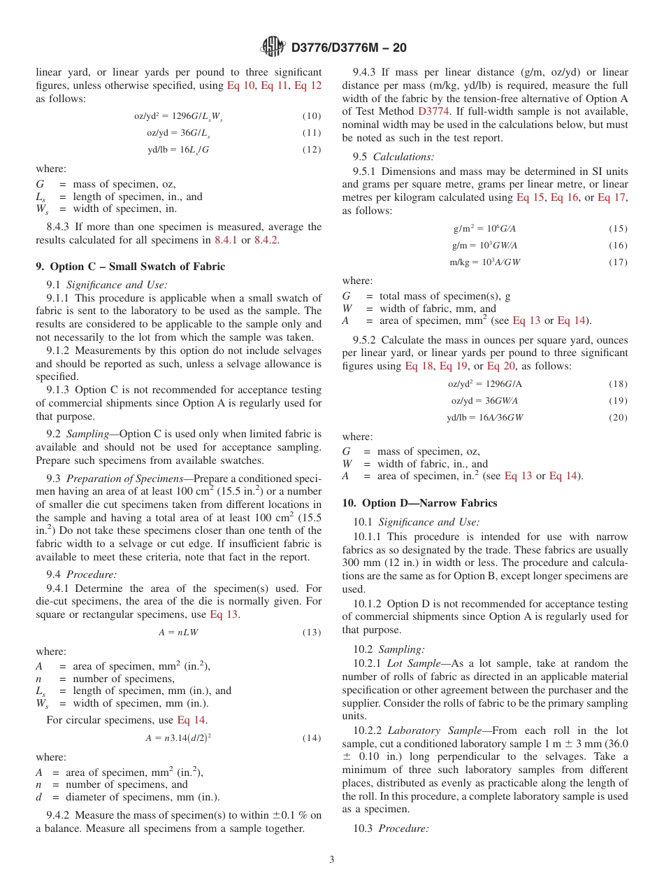 ASTM D3776 - D 3776M - 20.pdf_第3页