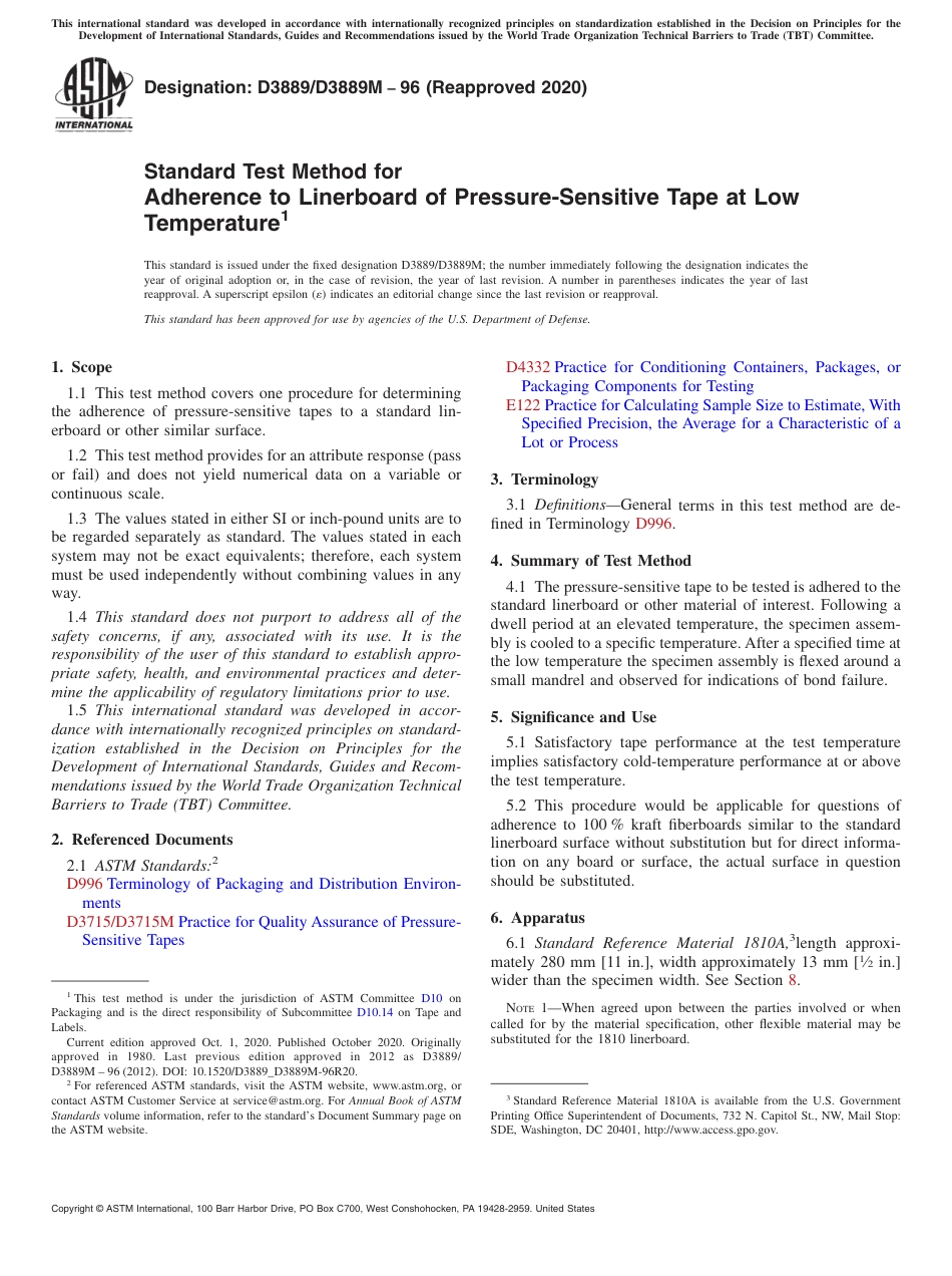 ASTM D3889 - D 3889M - 96 (2020).pdf_第1页