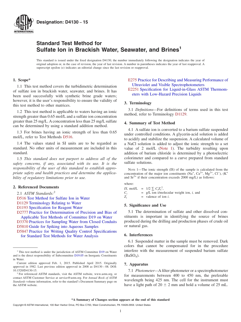 ASTM D4130 - 15.pdf_第1页