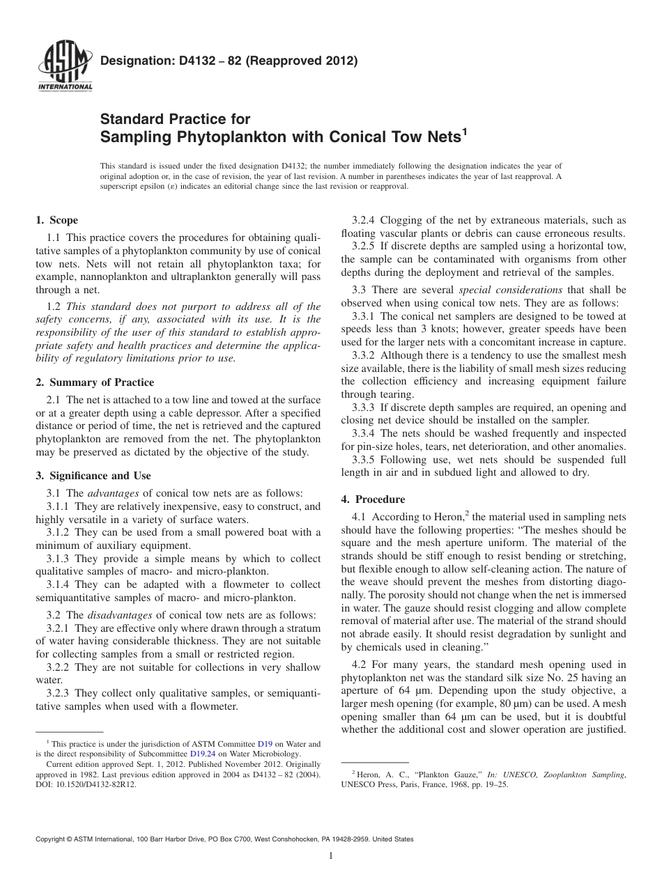 ASTM D4132 - 82 (2012).pdf_第1页