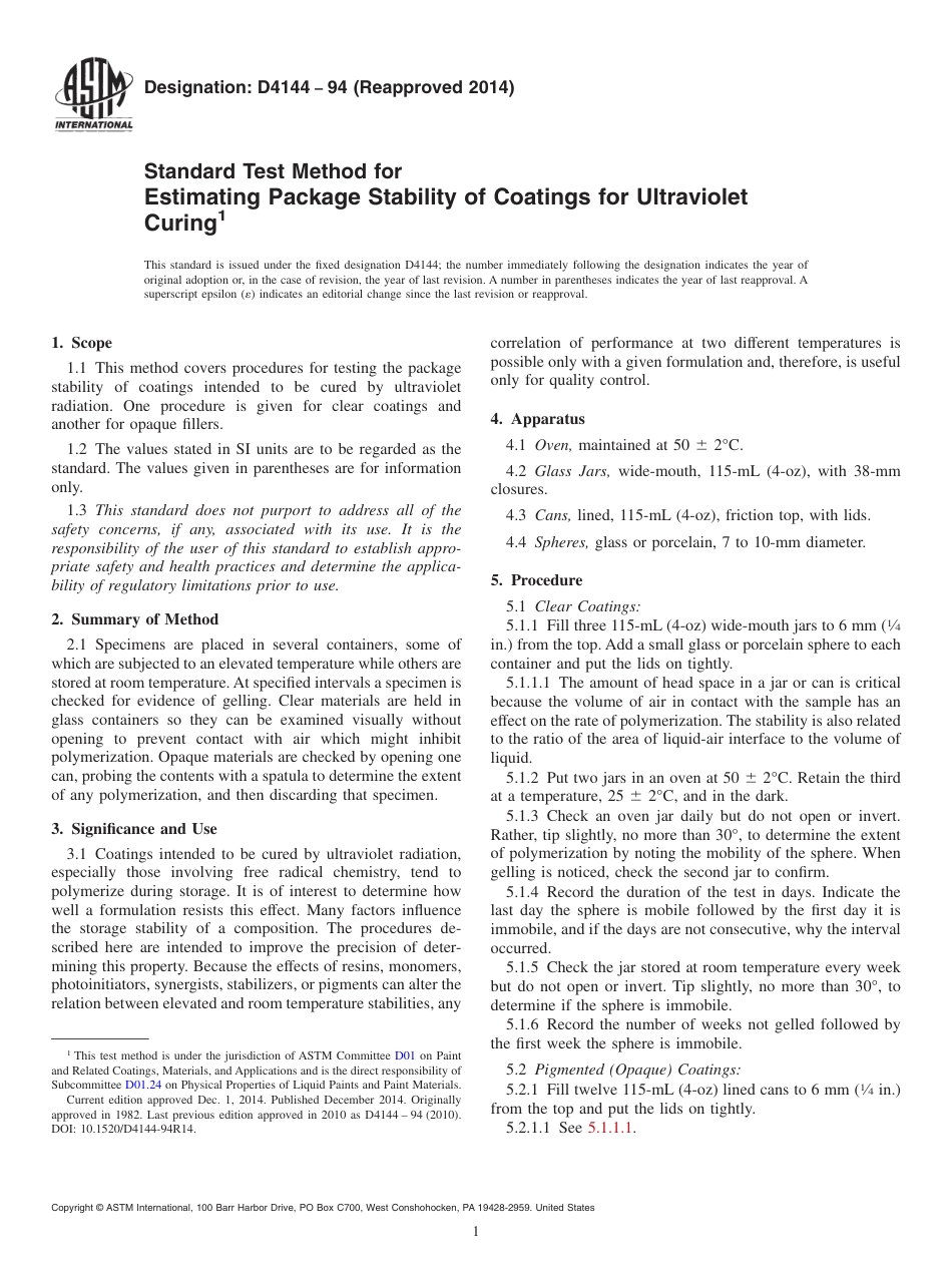 ASTM D4144 - 94 (2014).pdf_第1页