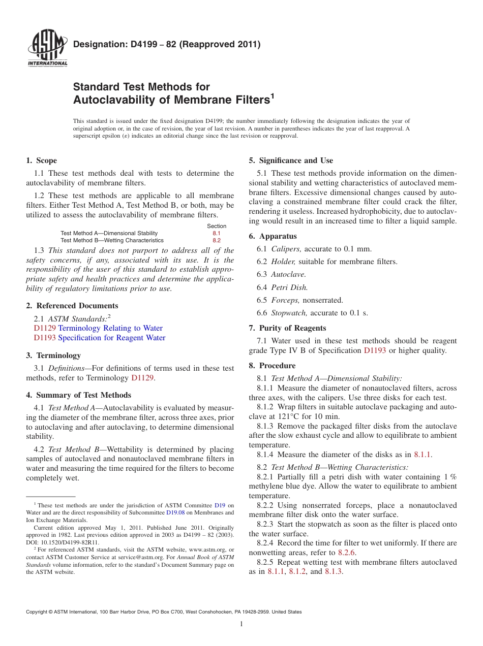 ASTM D4199 - 82 (2011).pdf_第1页