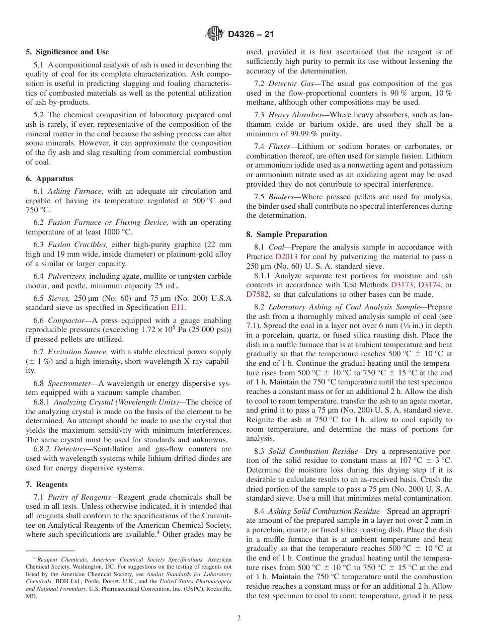 ASTM D4326 - 21.pdf_第2页
