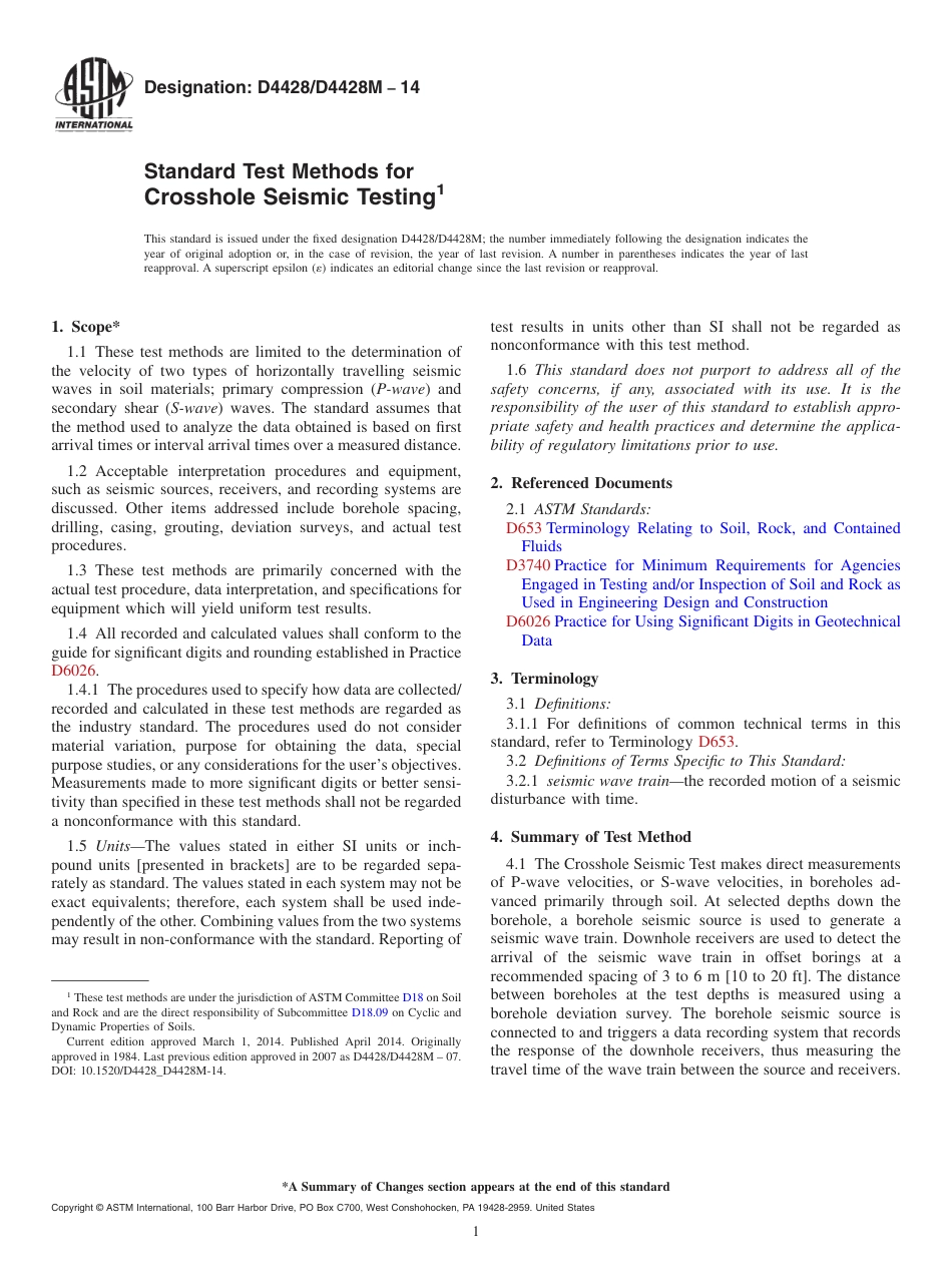 ASTM D4428 - D 4428M - 14.pdf_第1页