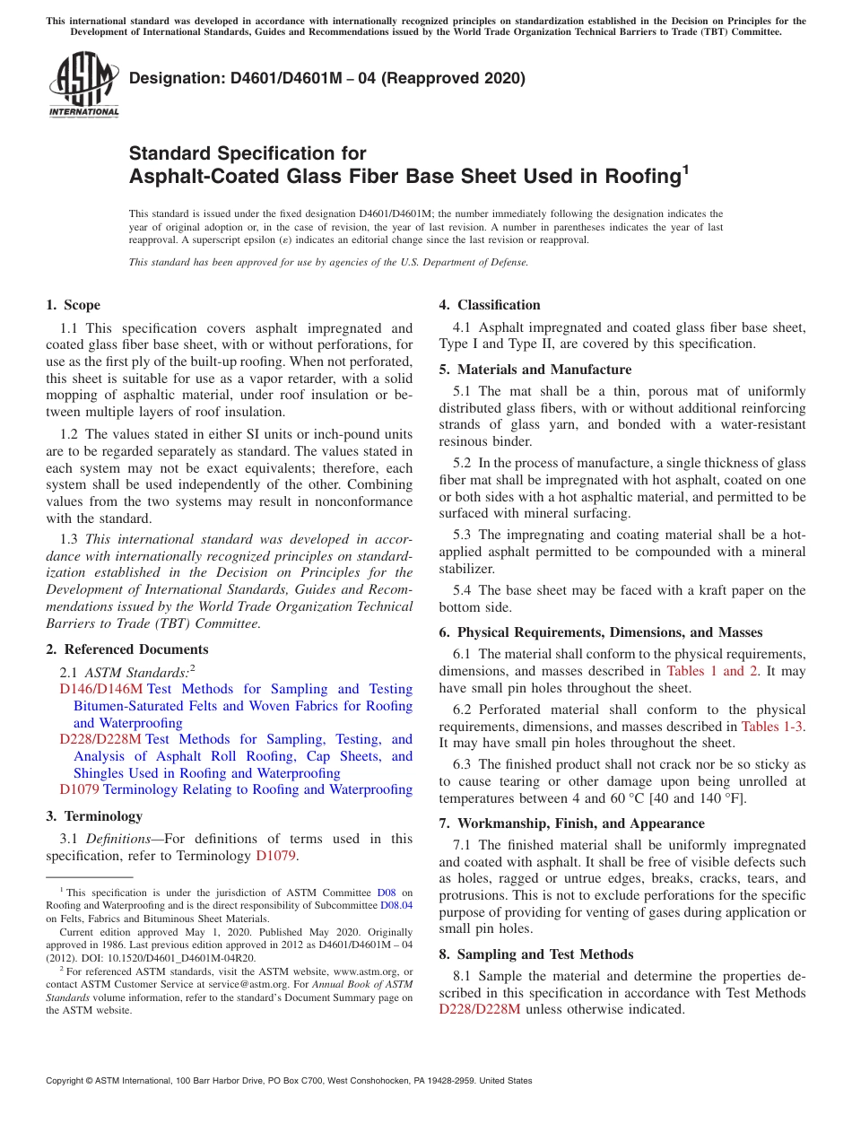 ASTM D4601 - D 4601M - 04 (2020).pdf_第1页