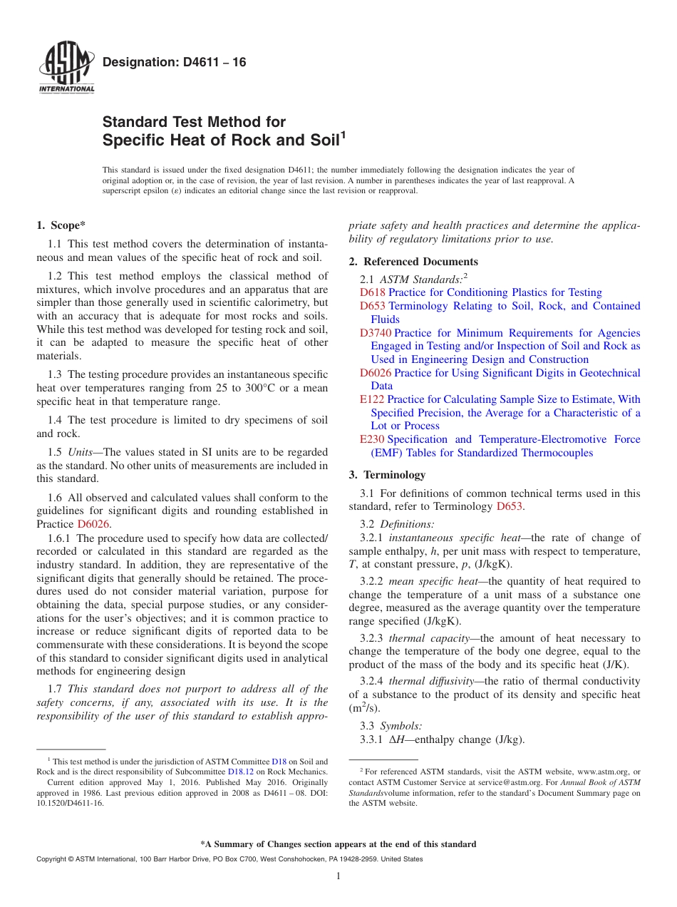 ASTM D4611 - 16.pdf_第1页