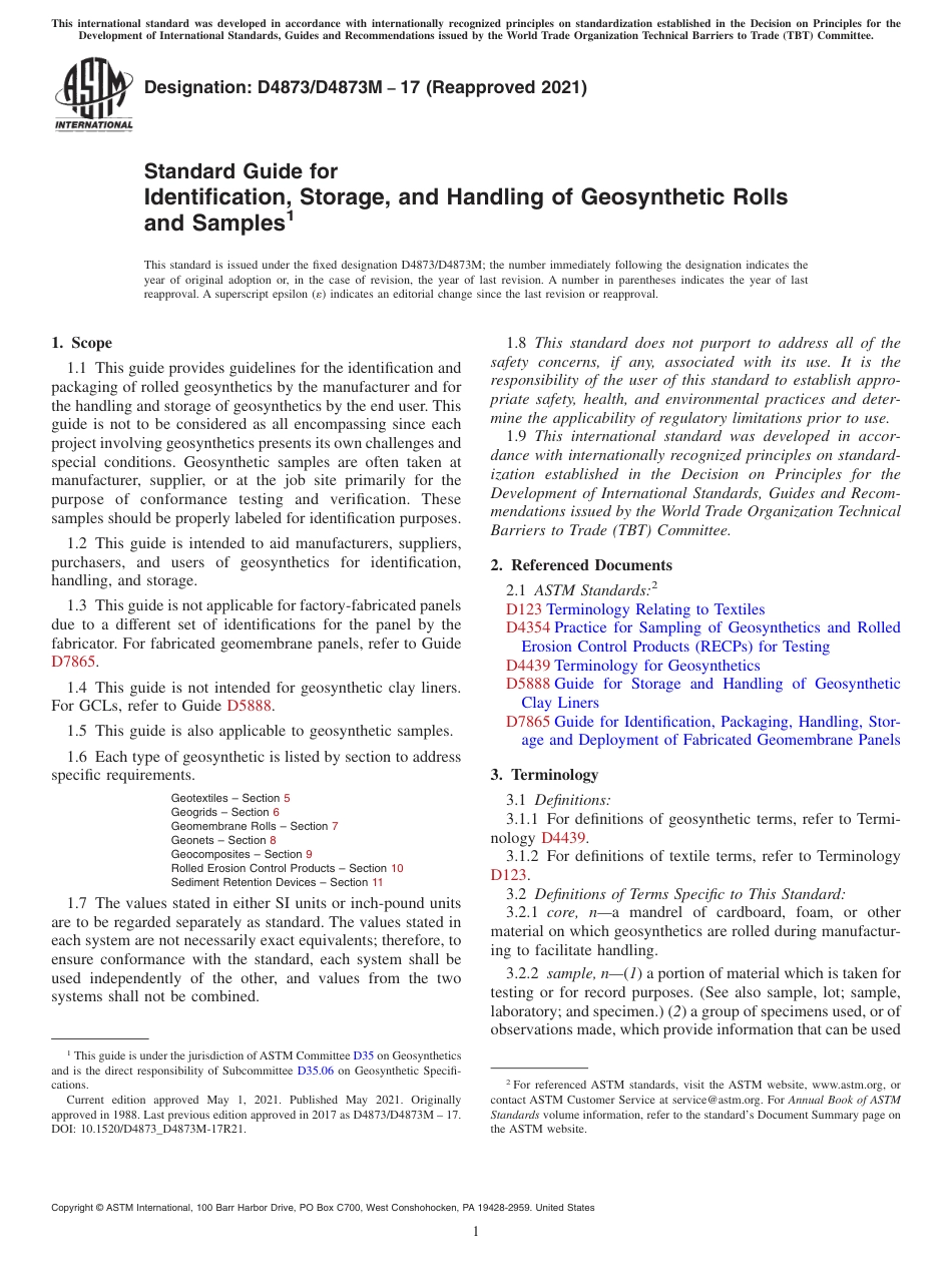ASTM D4873 - D 4873M - 17 (2021).pdf_第1页