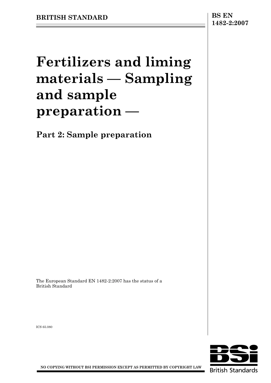 BS EN 01482-2-2007.pdf_第1页