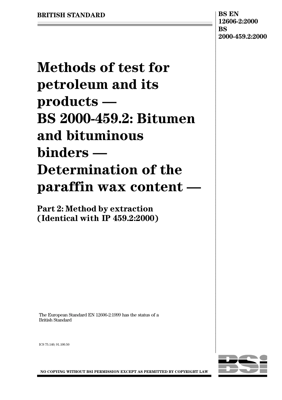 BS EN 12606-2-2000 (BS 2000-459.2-2000).pdf_第1页