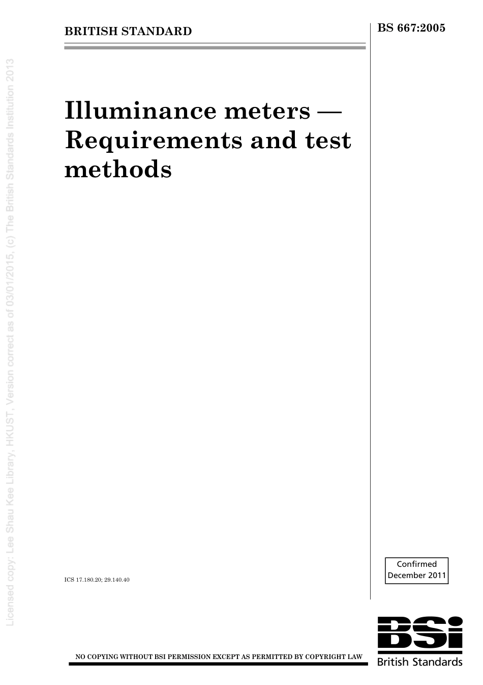 BS_667_2005_Illuminance_meters_Requirements.pdf_第1页