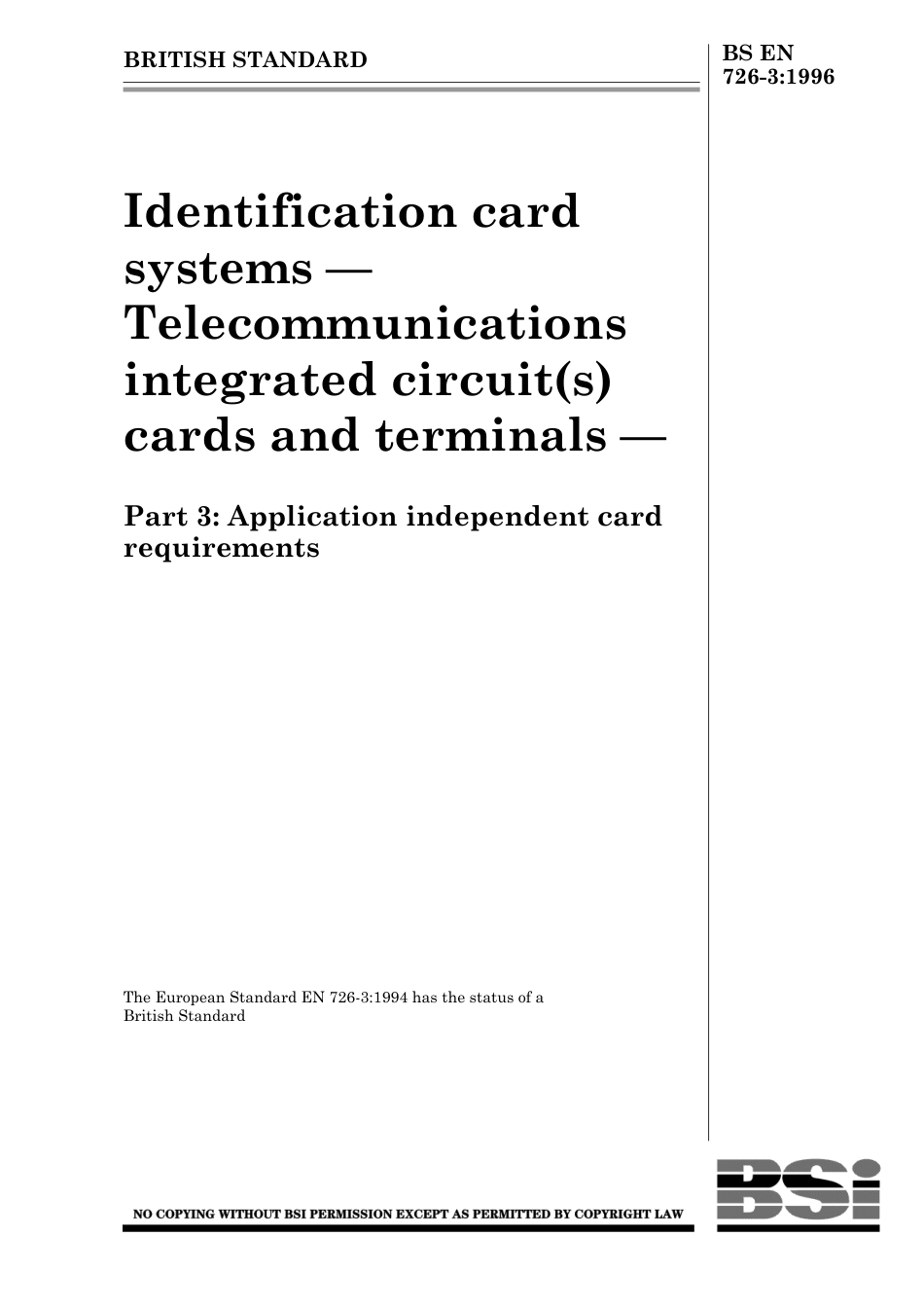 BS EN 00726-3-1996 (1999).pdf_第1页