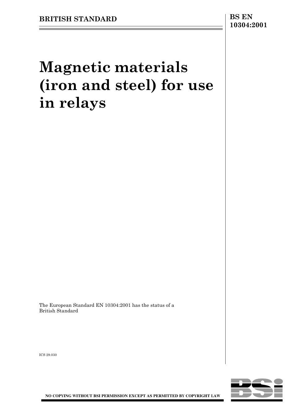 BS EN 10304-2001.pdf_第1页