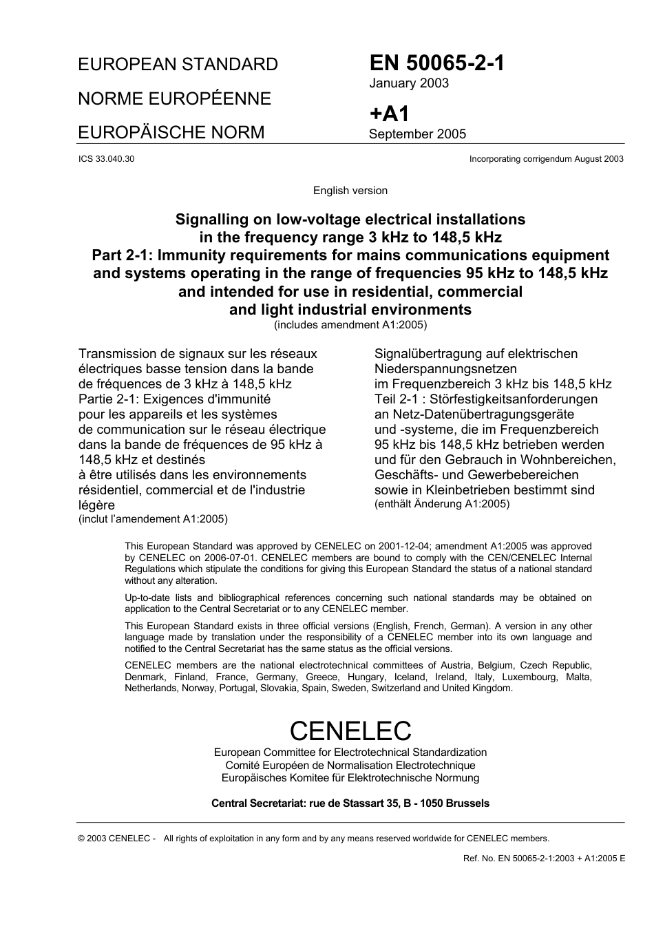 BS EN 50065-2-1-2003 (2006).pdf_第3页