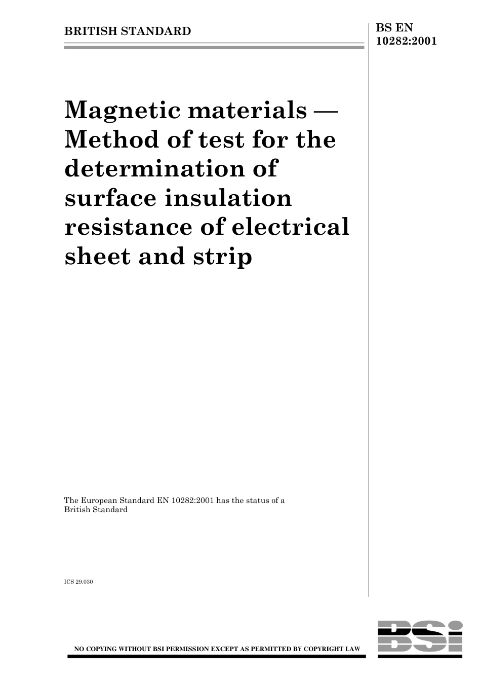 BS EN 10282-2001.pdf_第1页