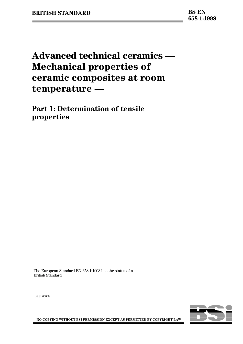BS EN 00658-1-1998.pdf_第1页