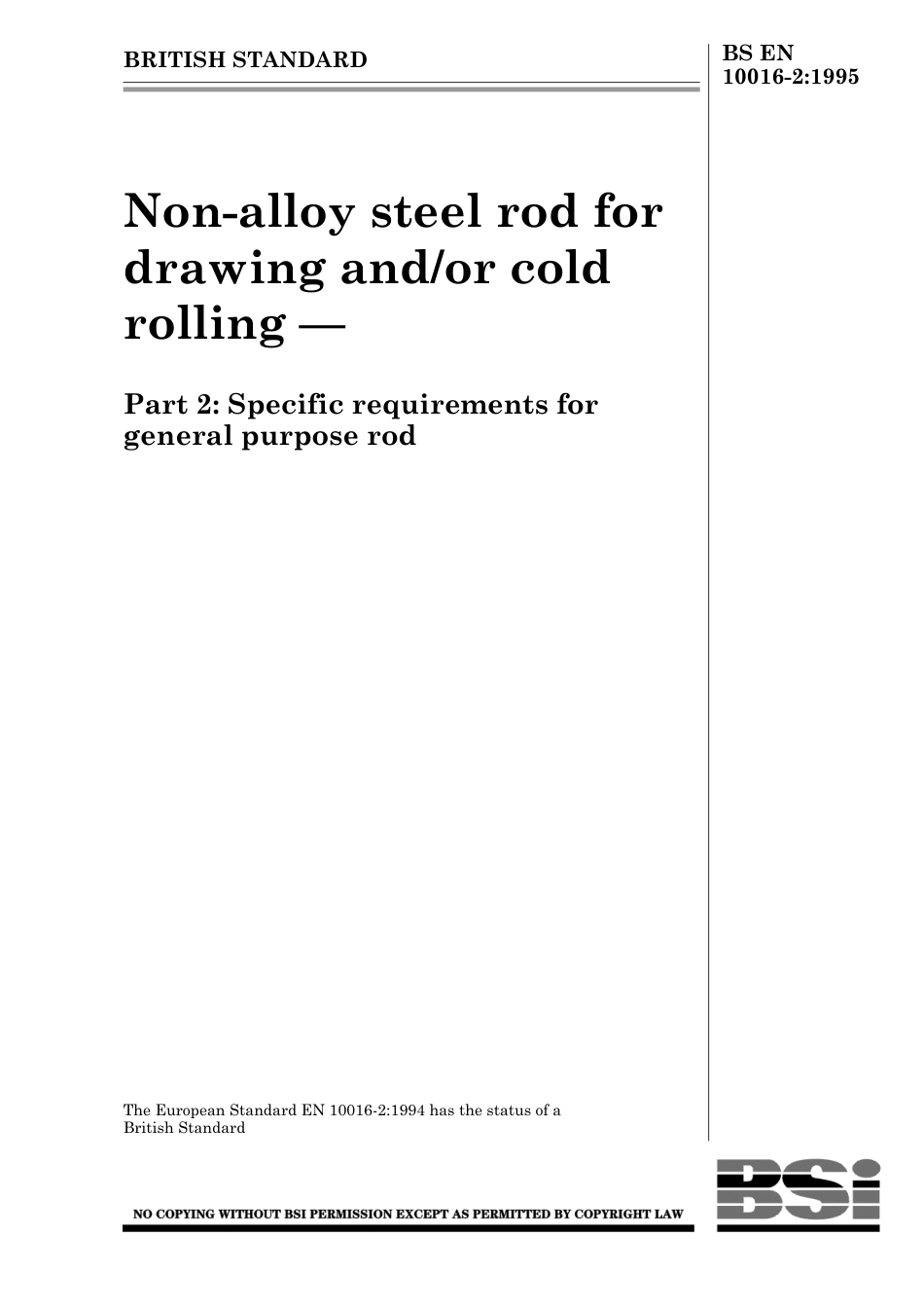 BS EN 10016-2-1995 (1999).pdf_第1页