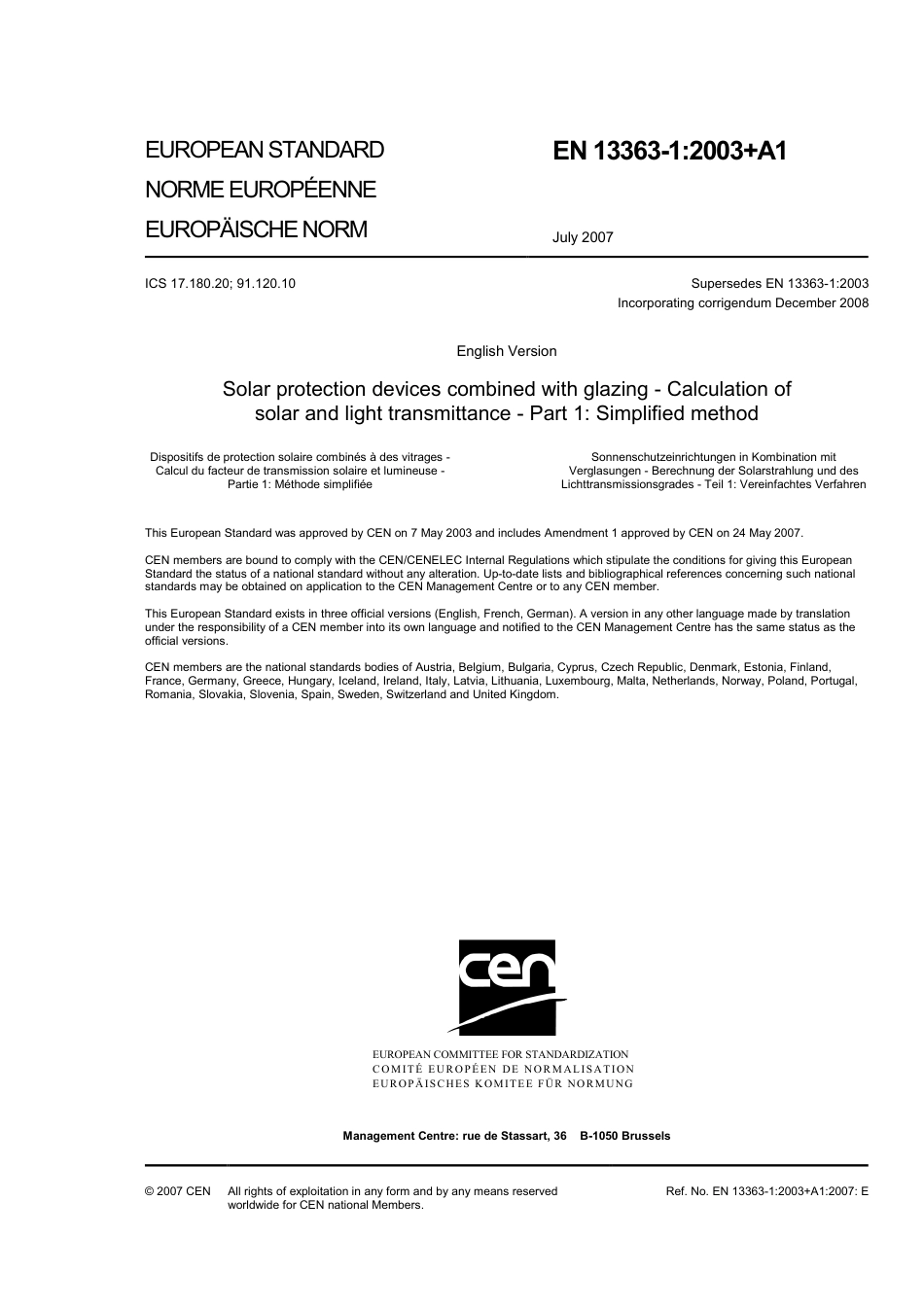 BS EN 13363-1-2003 + A1-2007 (2010).pdf_第3页