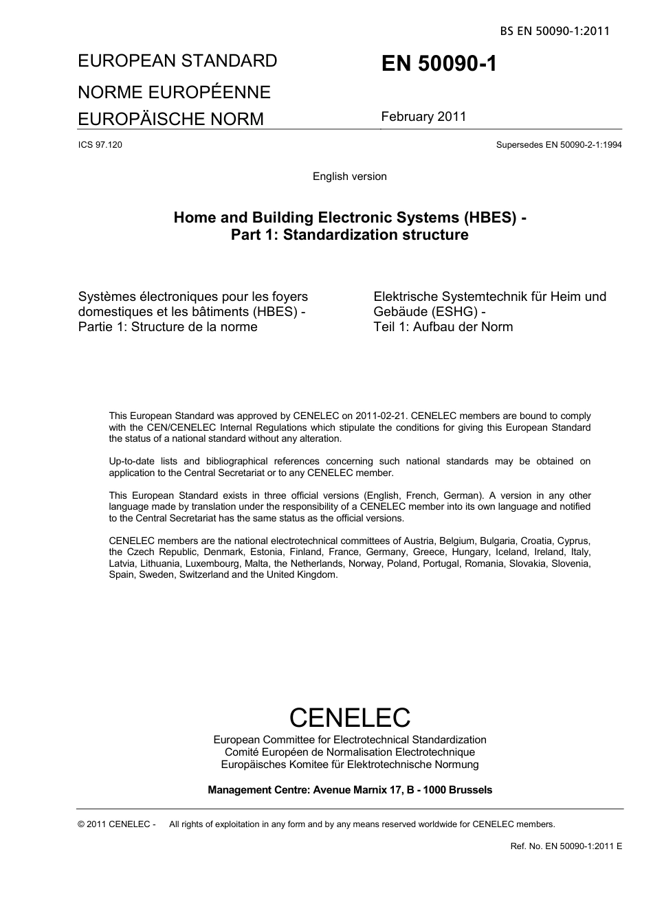 BS EN 50090-1-2011.pdf_第3页