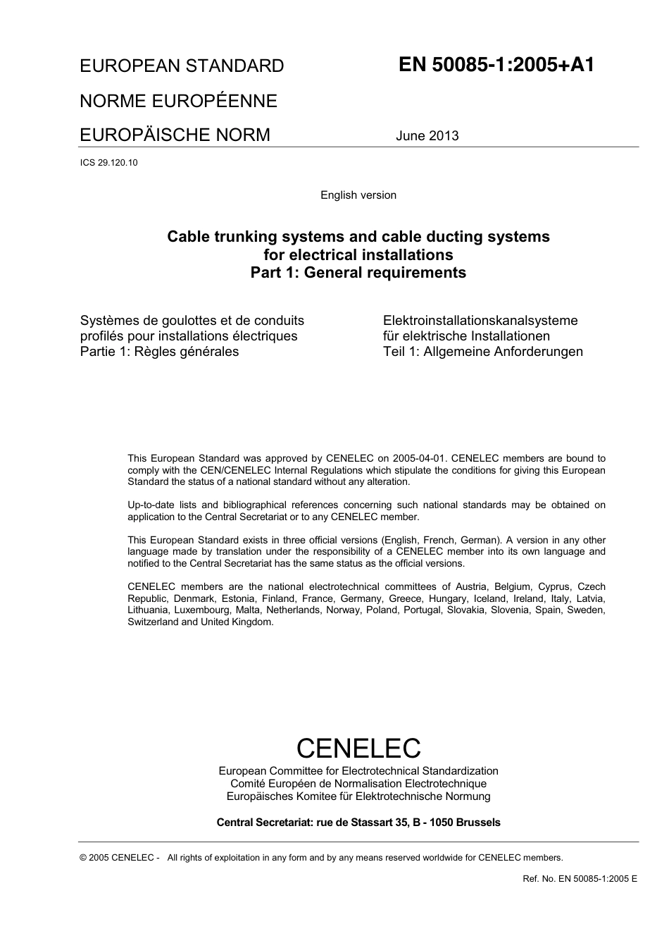 BS EN 50085-1-2005 + A1-2013 (2014).pdf_第3页