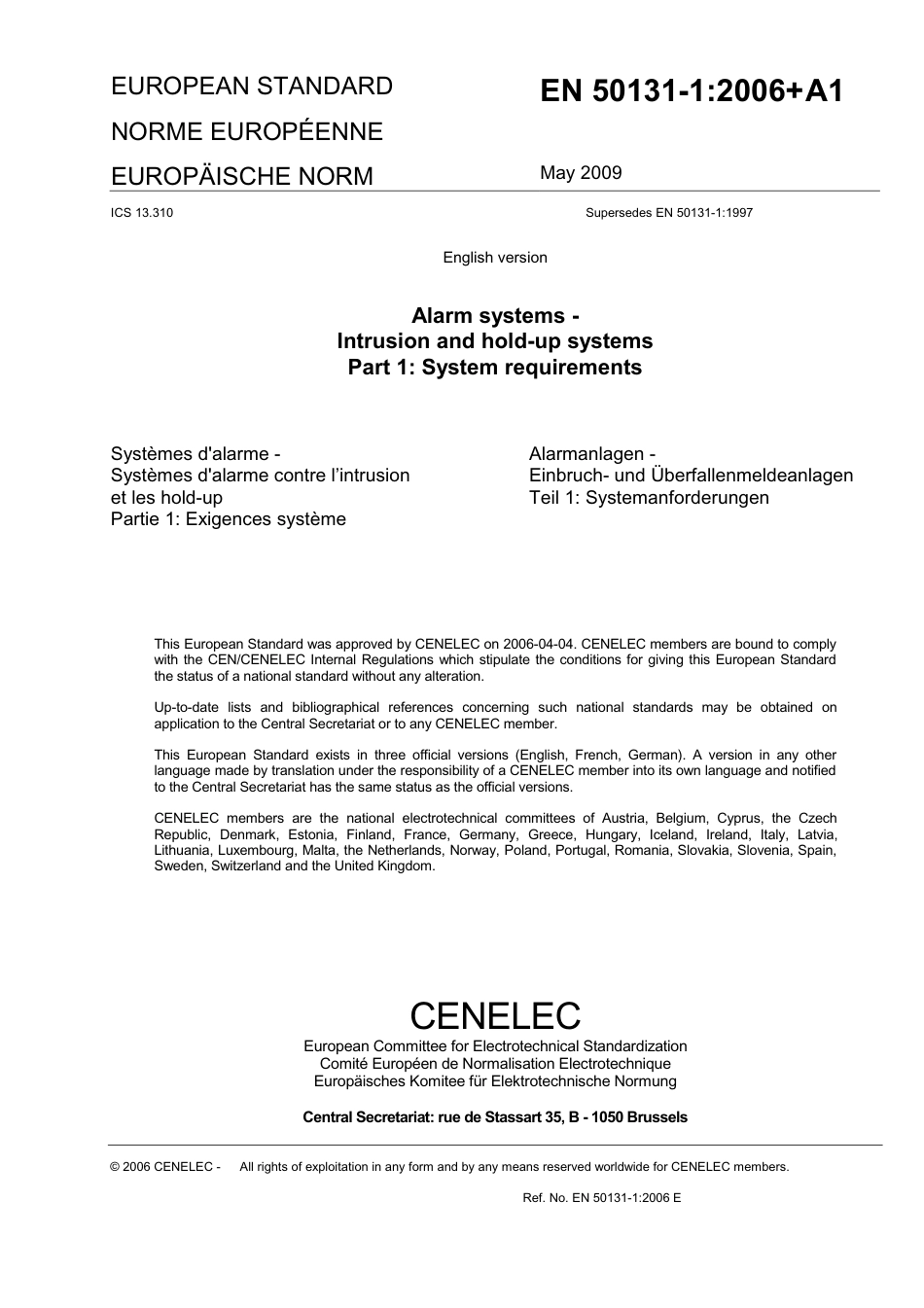 BS EN 50131-1-2006 + A1-2009.pdf_第3页