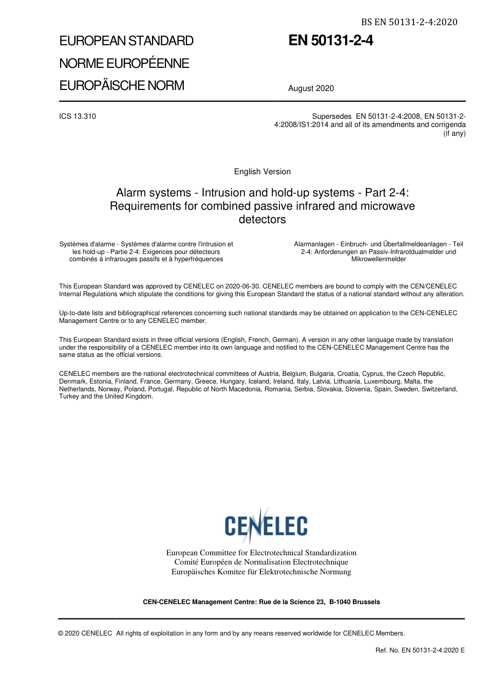 BS EN 50131-2-4-2020.pdf_第3页