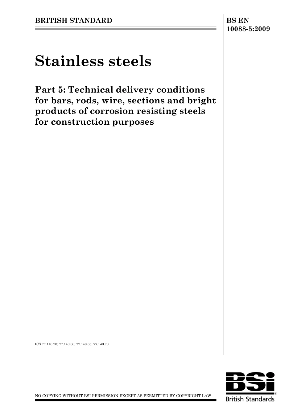 BS EN 10088-5-2009.pdf_第1页