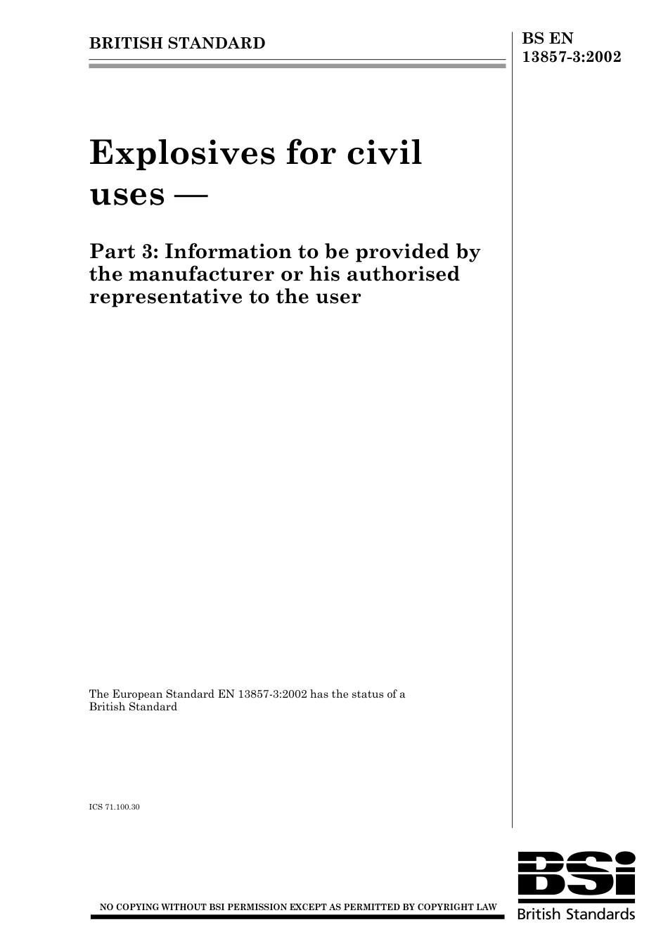 BS EN 13857-3-2002 (2003).pdf_第1页