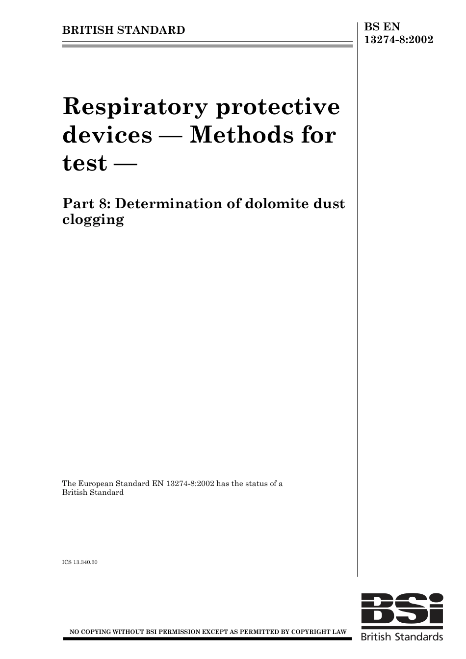 BS EN 13274-8-2002.pdf_第1页