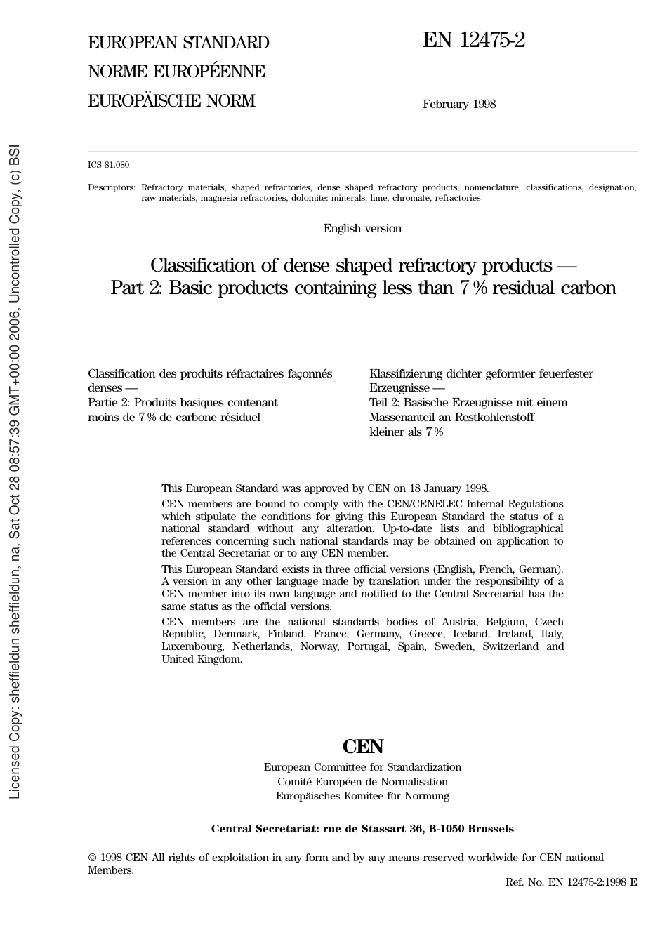 BS EN 12475-2-1998.pdf_第3页