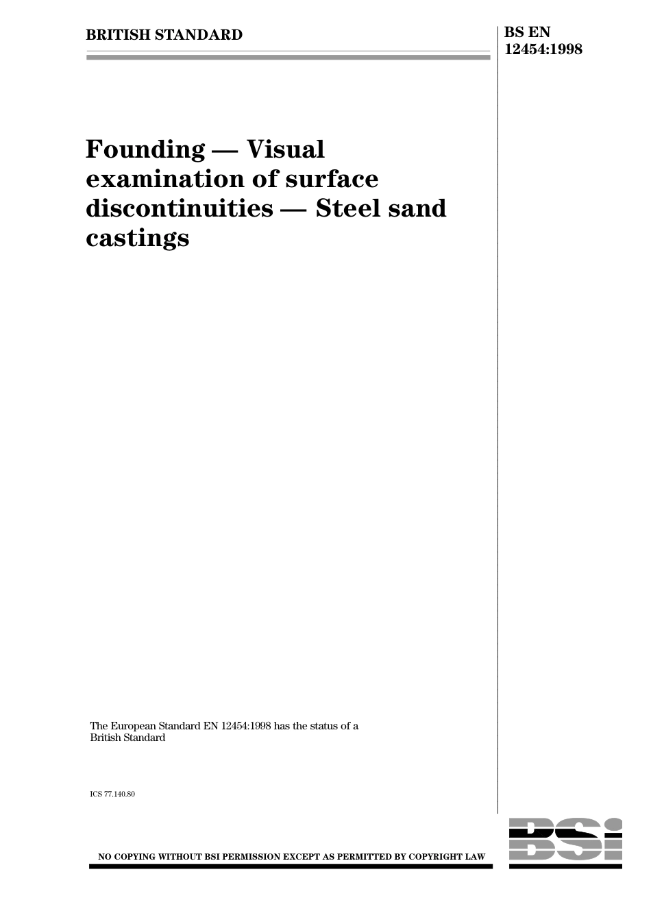 BS EN 12454-1998.pdf_第1页