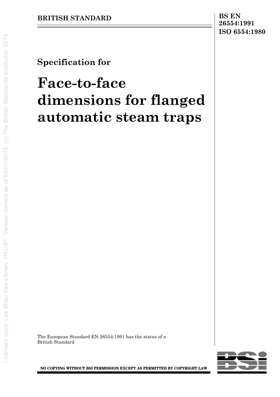 BS EN 26554-1991 (1999) ISO 6554-1980.pdf_第1页