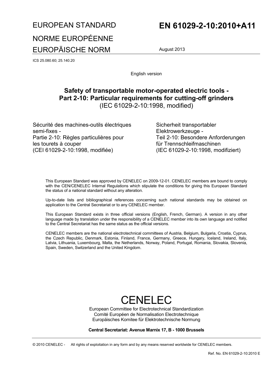 BS EN 61029-2-10-2010 + A11-2013.pdf_第3页