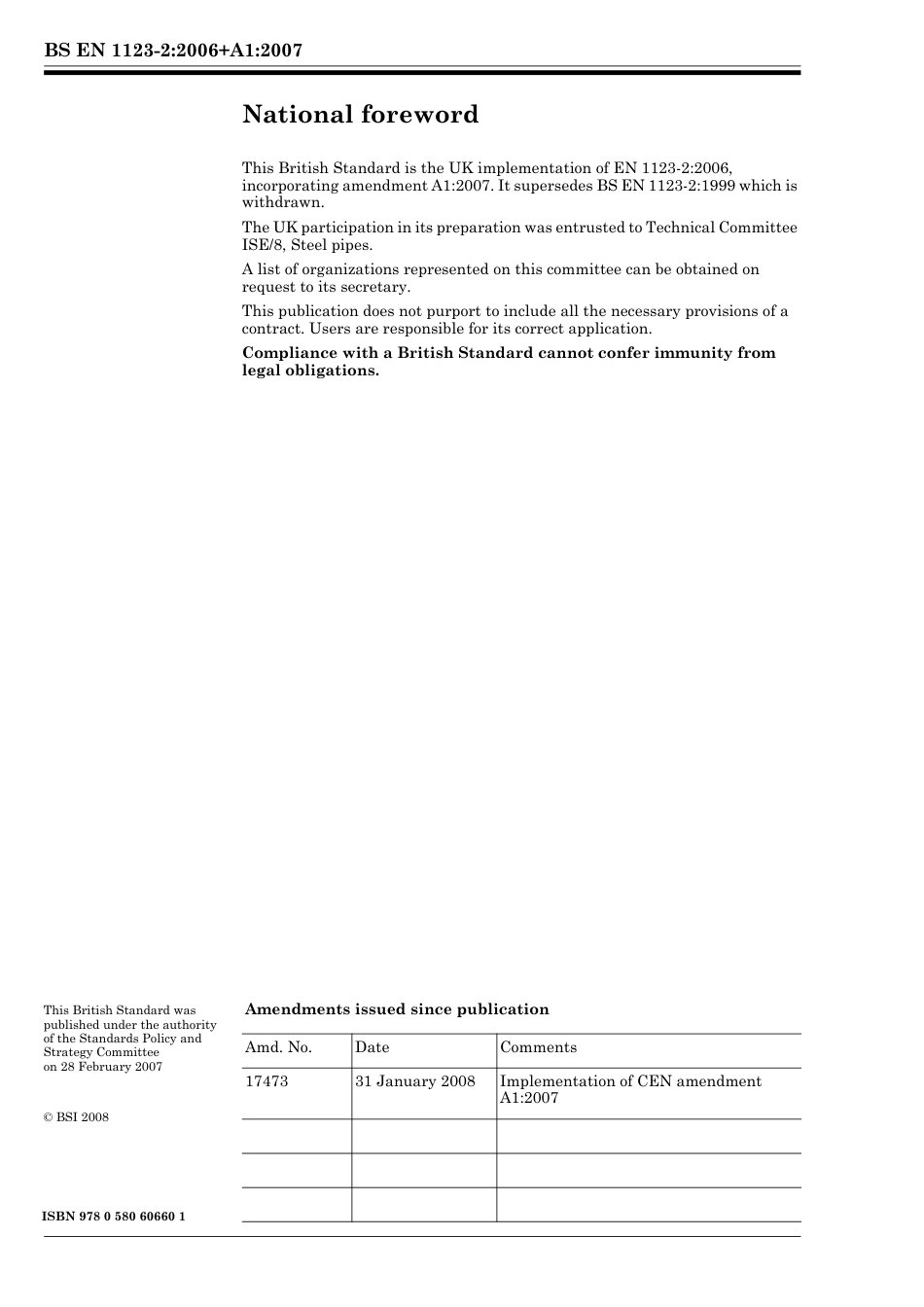 BS EN 01123-2-2006 + A1-2007 (2008).pdf_第2页