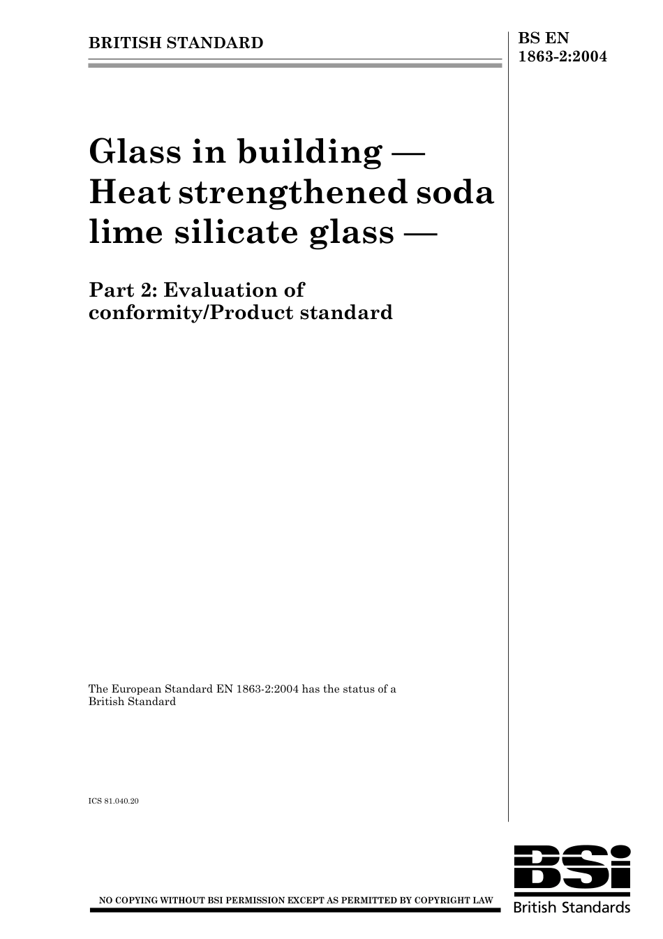 BS EN 01863-2-2004.pdf_第1页