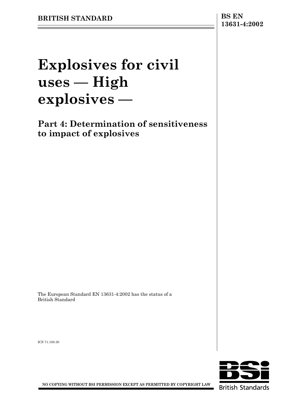 BS EN 13631-4-2002 (2003).pdf_第1页