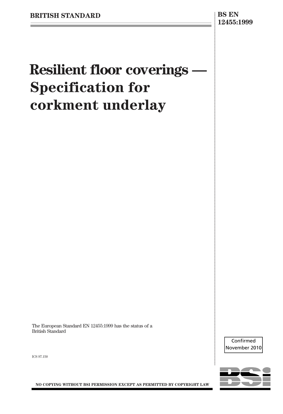 BS EN 12455-1999 (2010).pdf_第1页