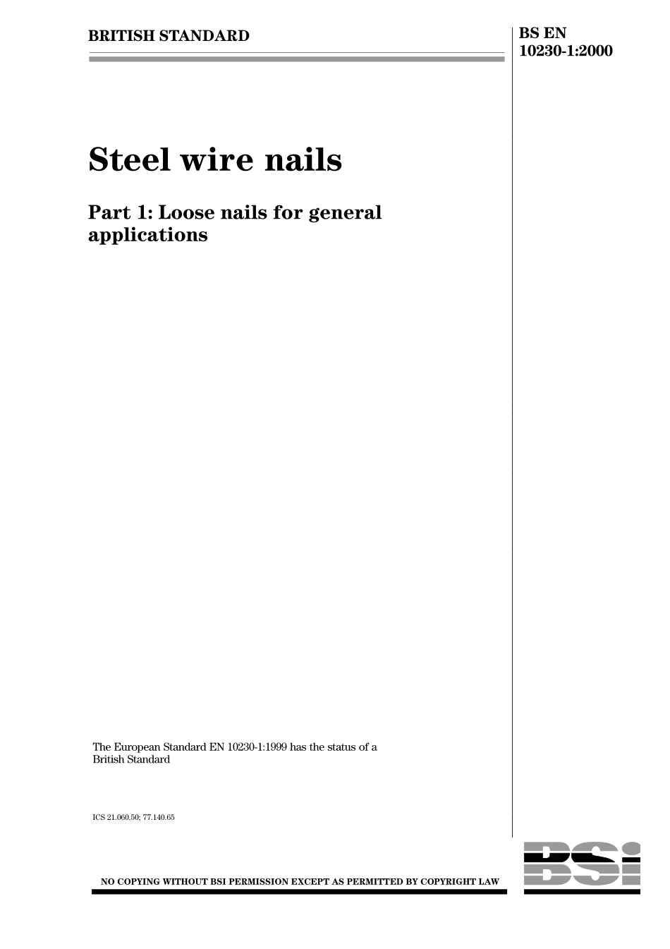 BS EN 10230-1-2000.pdf_第1页