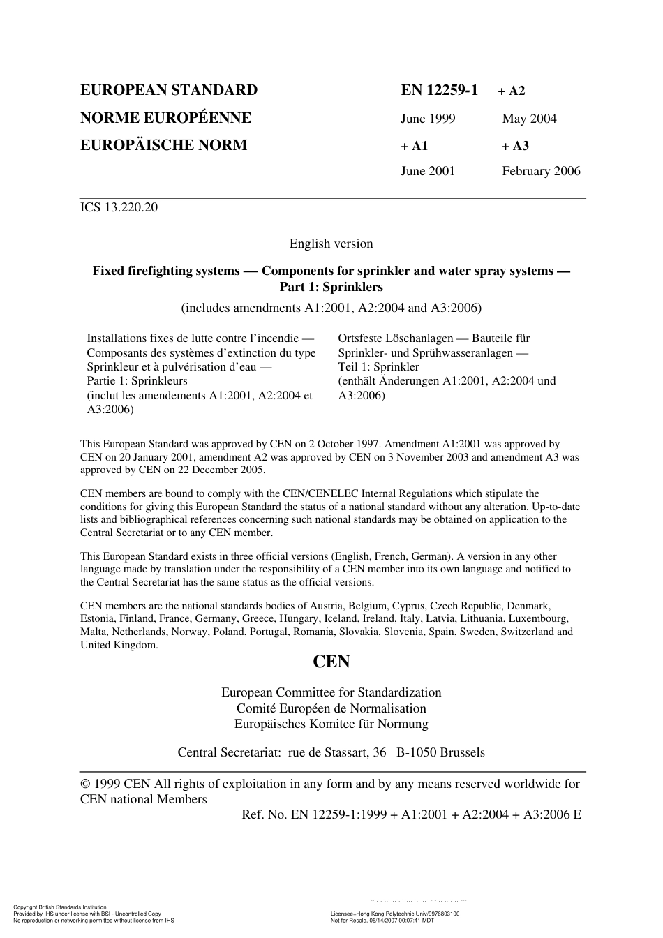 BS EN 12259-1-1999 (2006).pdf_第3页